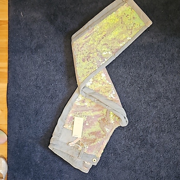 Candie's new w/tags sequined jeans junior sizing 13 - Picture 9 of 12